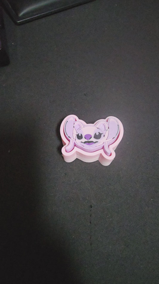 Angel Key Cap Clicker - 3D Printed Stim Fidget Clicky Key Switch Keychain